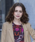 Lily Collins - leaving the ITV studios in London - 6/3/2013