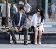 Lucy Liu is - filming her television show 'Elementary' in New York (7-17-2013)MQ