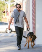Jake Gyllenhaal - Walking his dog in LA 04/21/2015