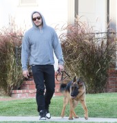 Jake Gyllenhaal - Walking his dog in Hollywood 04/22/2015