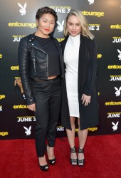 Becca Tobin and Jenna Ushkowitz - Advance Screening of Entourage at the Playboy Mansion 05/20/2015