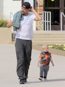 Josh Duhamel - Park with his son in Santa Monica 05/26/2015