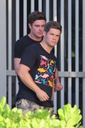 Zac Efron & Adam DeVine - On set of 'Mike and Dave Need Wedding Dates' in Hawaii 06/04/2015