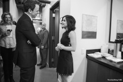 Lucy Hale - Behind the Scenes at 'Late Night with Seth Meyers' - 01/07/2015