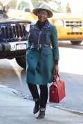 Лупита Нионго (Lupita Nyong'o) Arriving at the Publich Theatre in New York, 21.11.2015 (16xHQ) 56be2a470494064